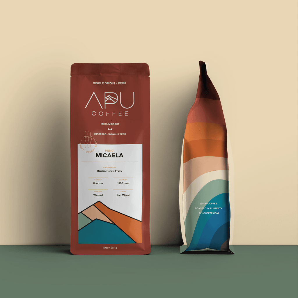 APU Coffee - MICAELA: Single Origin, Medium Roast, Peruvian Coffee, 10 oz. - Dos Olivos Markets