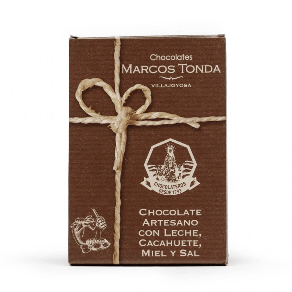 Marcos Tonda Artisanal Milk Chocolate Bar with Honey Nuts - 100 grams - Dos Olivos Markets