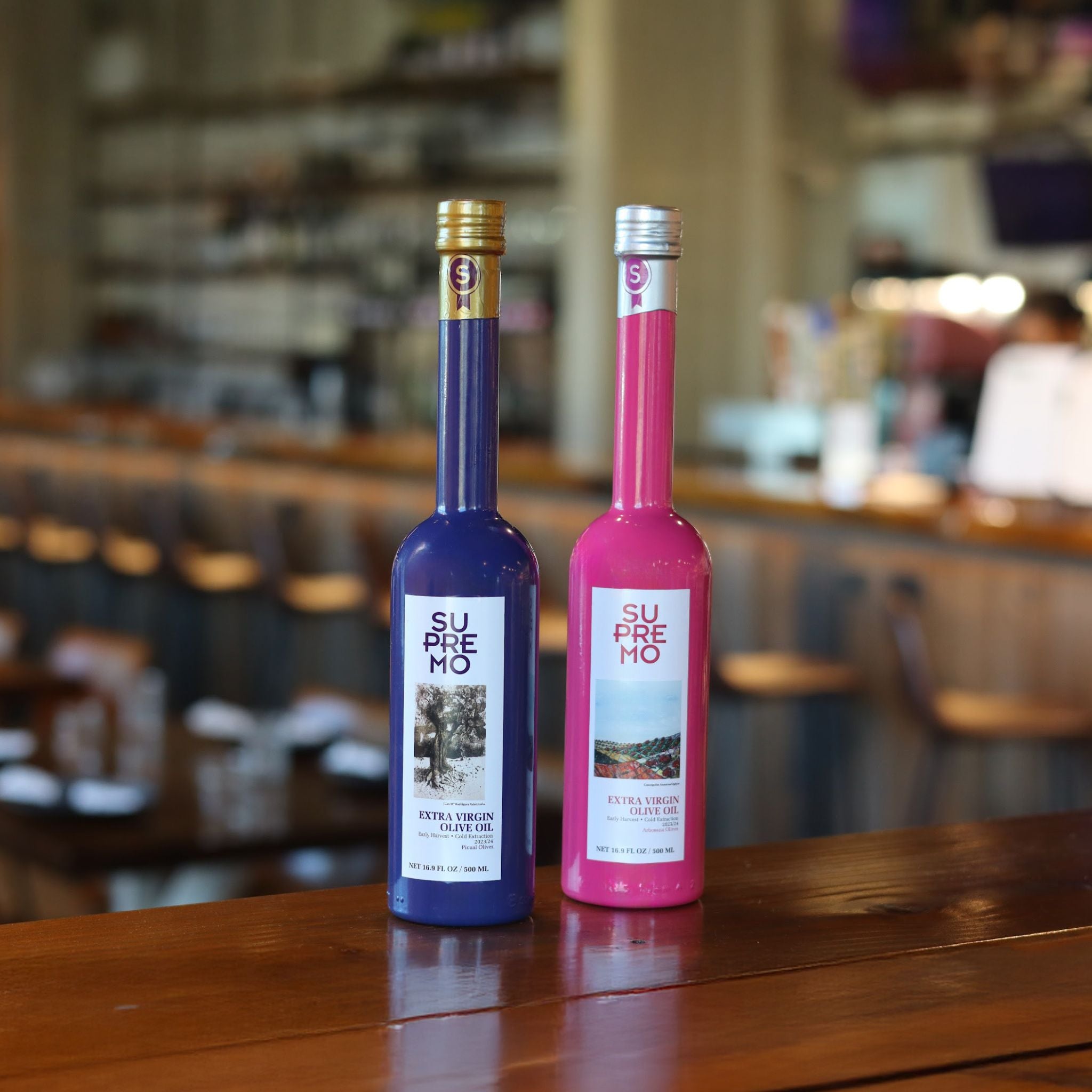 Supremo Spanish Gourmet Olive Oil Bundle | Arbosana & Picual Extra