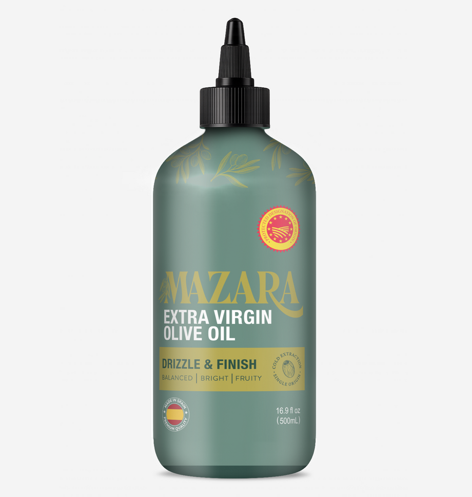 Mazara Squeezable Spanish Drizzle and Finishing Organic Olive Oil