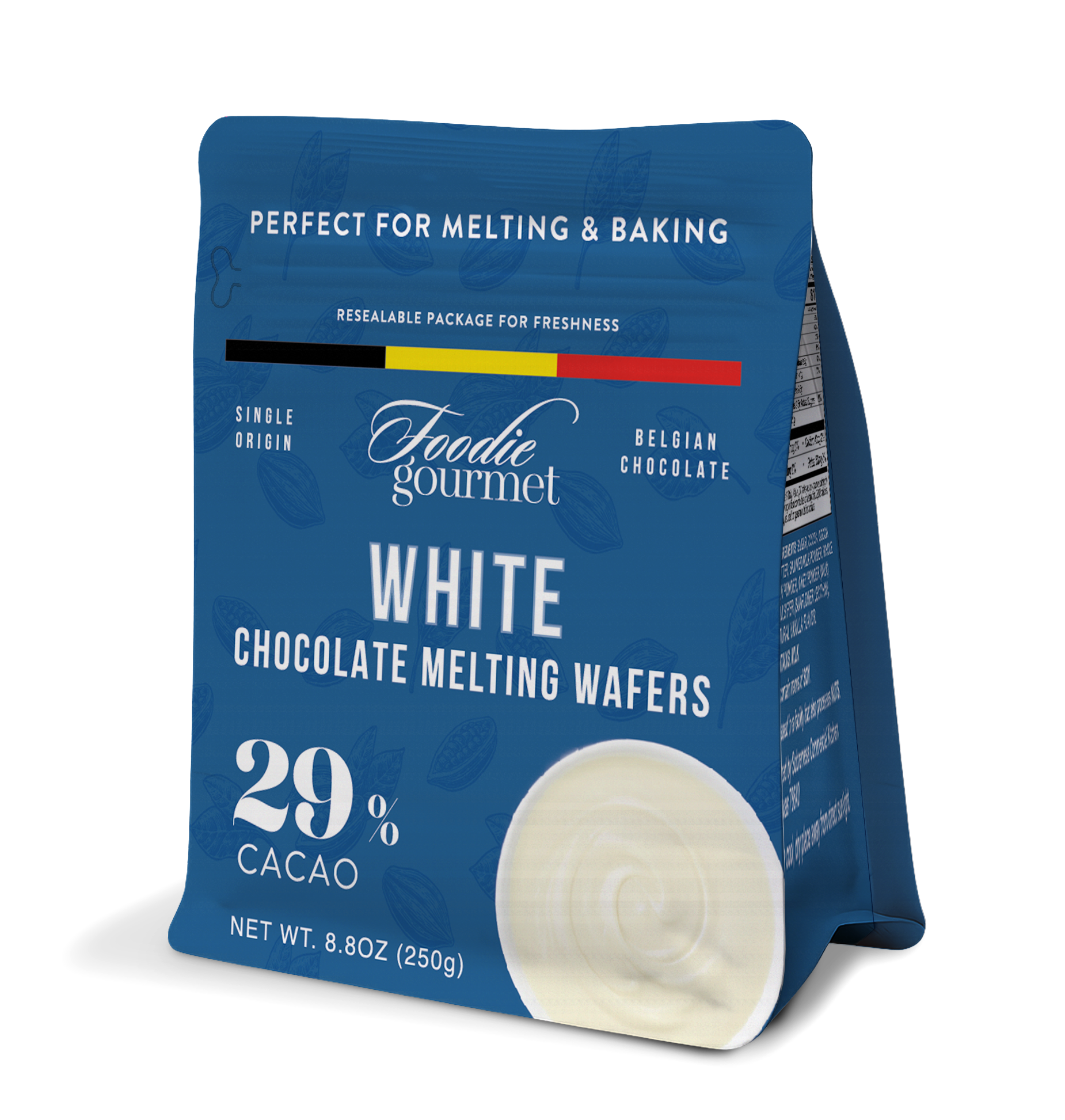 Foodie Gourmet White Chocolate Melting Wafers – Premium Belgian