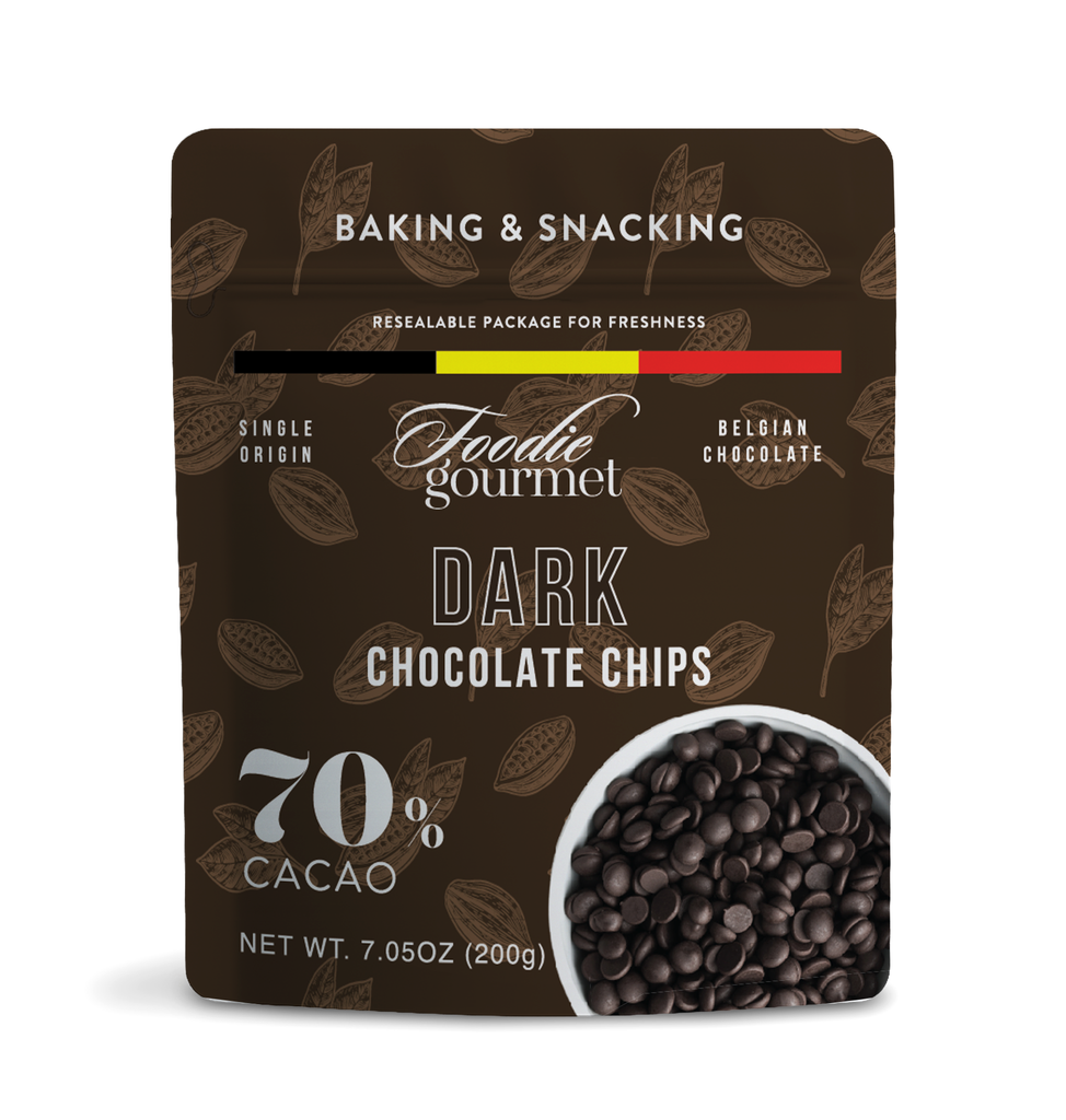 Foodie Gourmet - Belgium - Dark Chocolate Chips (70% Cacao) - 7.05 oz
