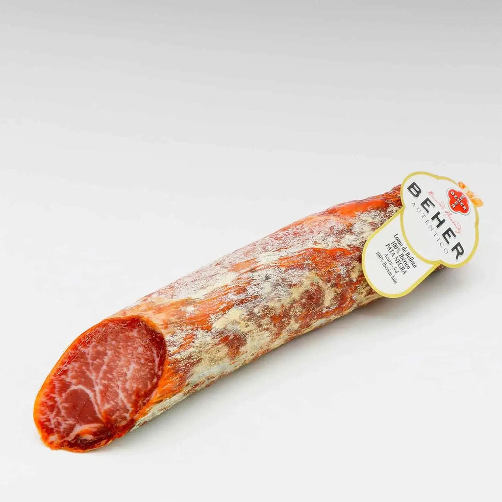 BEHER Lomo de Bellota 100% Ibérico Pata Negra – Cured Acorn-Fed Iberian Pork Loin