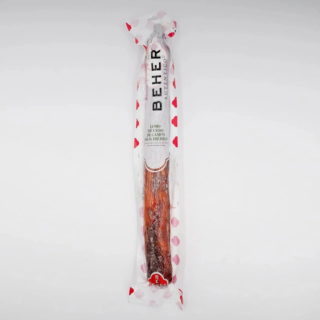 BEHER Lomo Único 100% Ibérico – Acorn-Fed Cured Pork Loin (Whole or Half Piece)