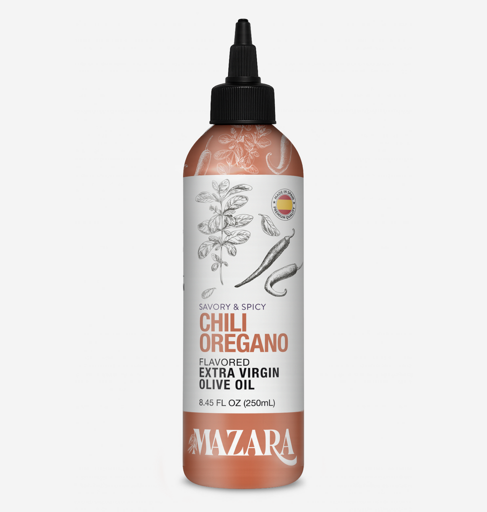 Mazara Squeezable Organic Spanish Chili & Oregano Extra Virgin Olive Oil – 250 ml