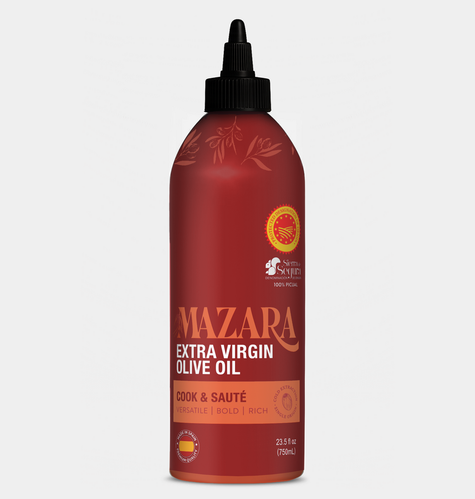 Mazara Squeezable Spanish Cooking and Sautéing Organic Olive Oil - 750ml