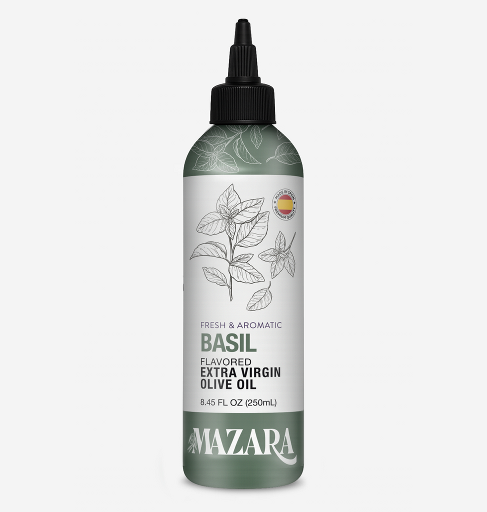 Mazara Squeezable Spanish Organic Basil Olive Oil - 250ml