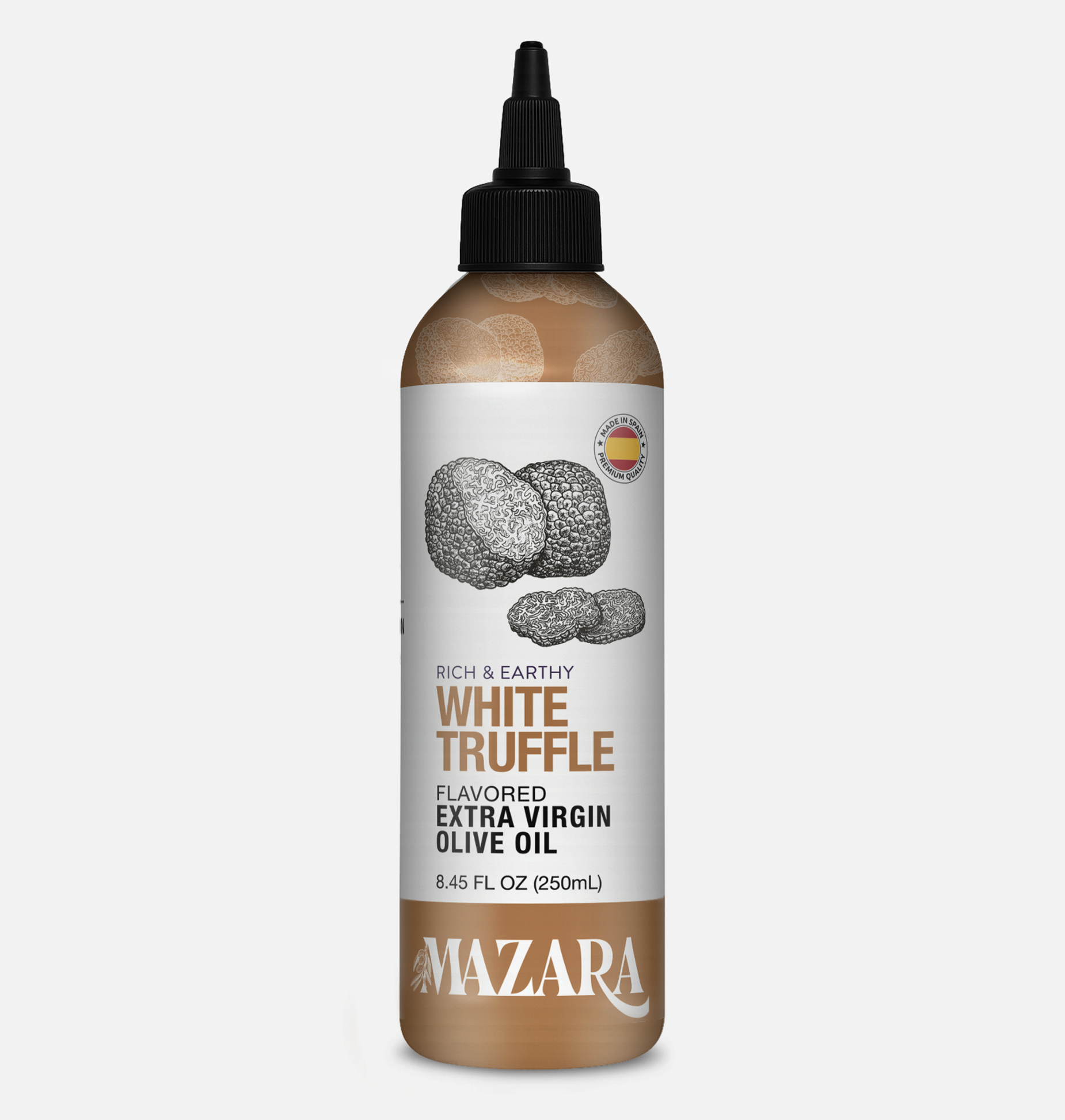 Mazara Squeezable Spanish Organic White Truffle Olive Oil - 250ml