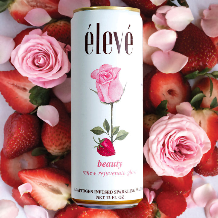 élevé Beauty Adaptogen Sparkling Water – Skin & Cellular Health