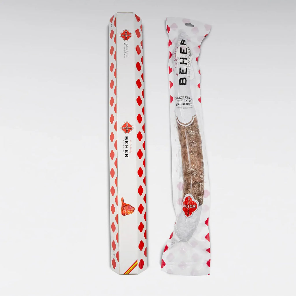 BEHER Chorizo Cular 100% Ibérico de Bellota – Spanish Acorn-Fed Sausage