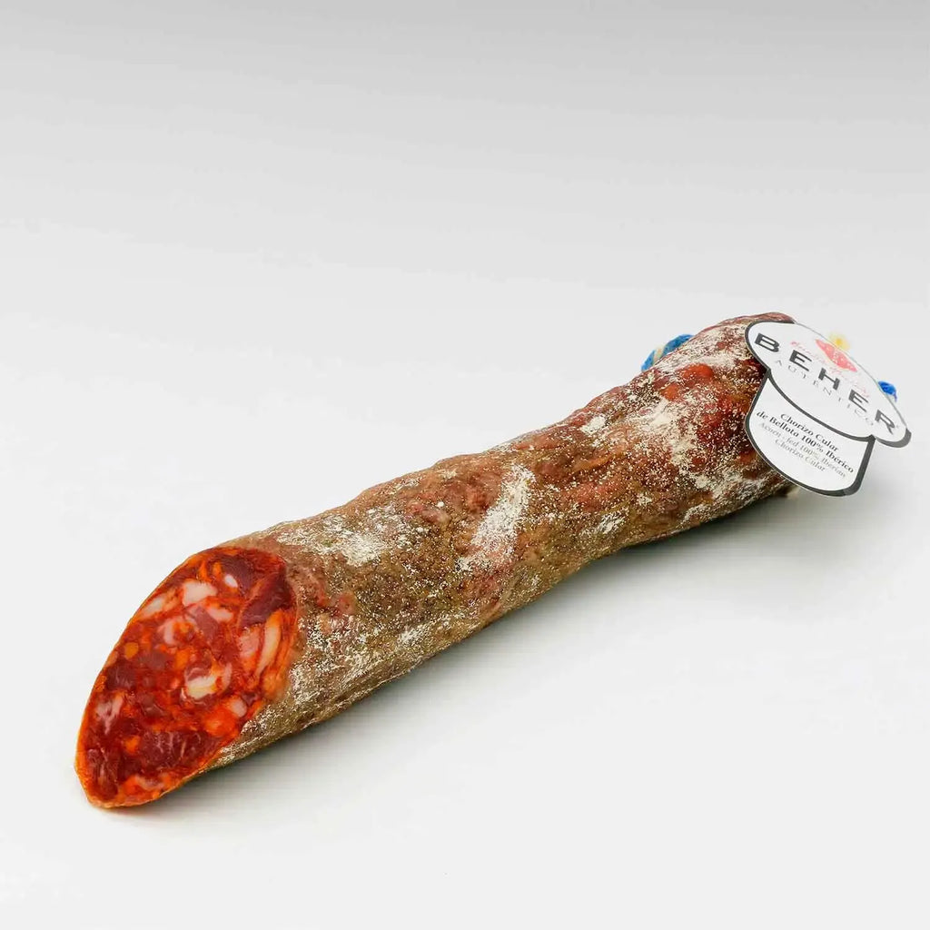 BEHER Chorizo Cular 100% Ibérico de Bellota – Spanish Acorn-Fed Sausage