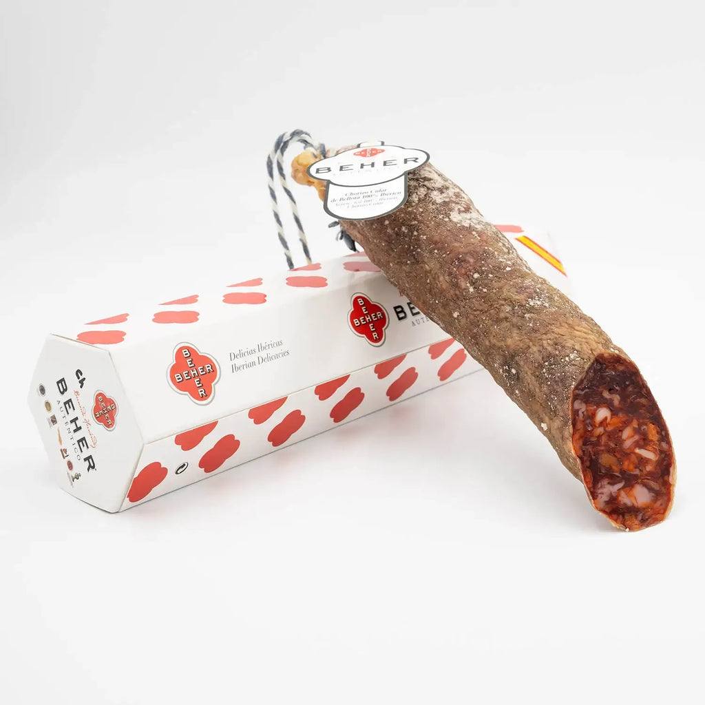 BEHER Chorizo Cular 100% Ibérico de Bellota – Spanish Acorn-Fed Sausage
