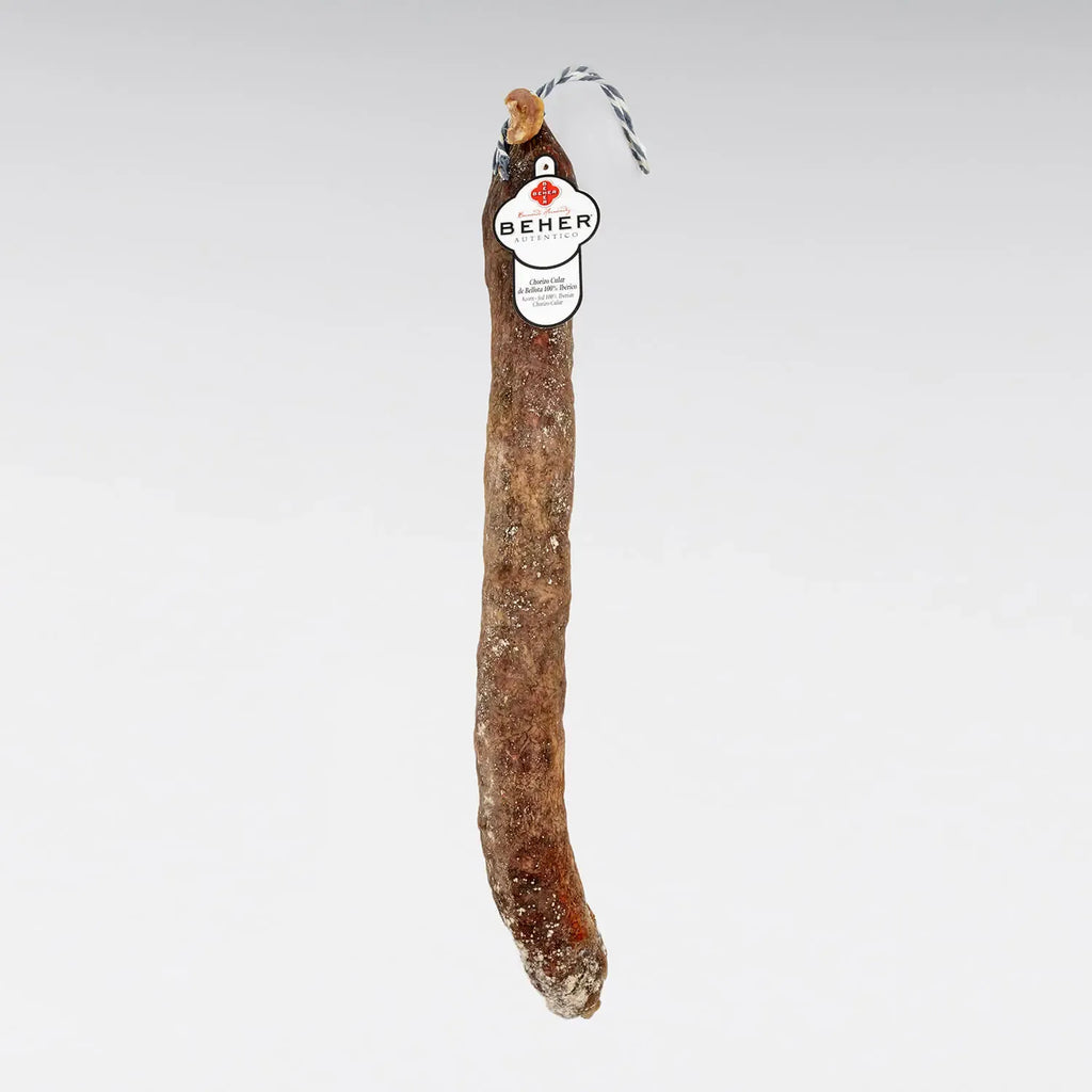 BEHER Chorizo Cular 100% Ibérico de Bellota – Spanish Acorn-Fed Sausage