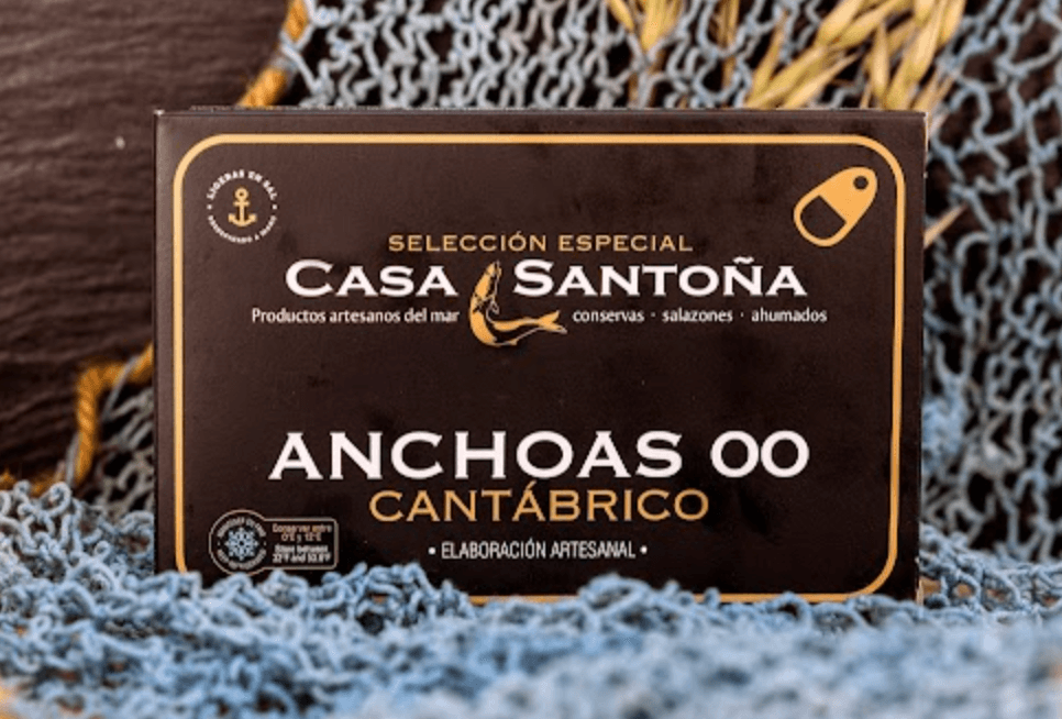 Casa Santona Spanish Cantabric Sea ANCHOVIES XL - 80g Can (10 Filets) - Dos Olivos Markets