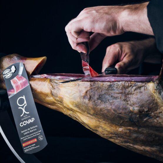 COVAP Jamon Iberico Bone-In Pork Ham Acorn-fed 100% (+-16 lbs) - Dos Olivos Markets