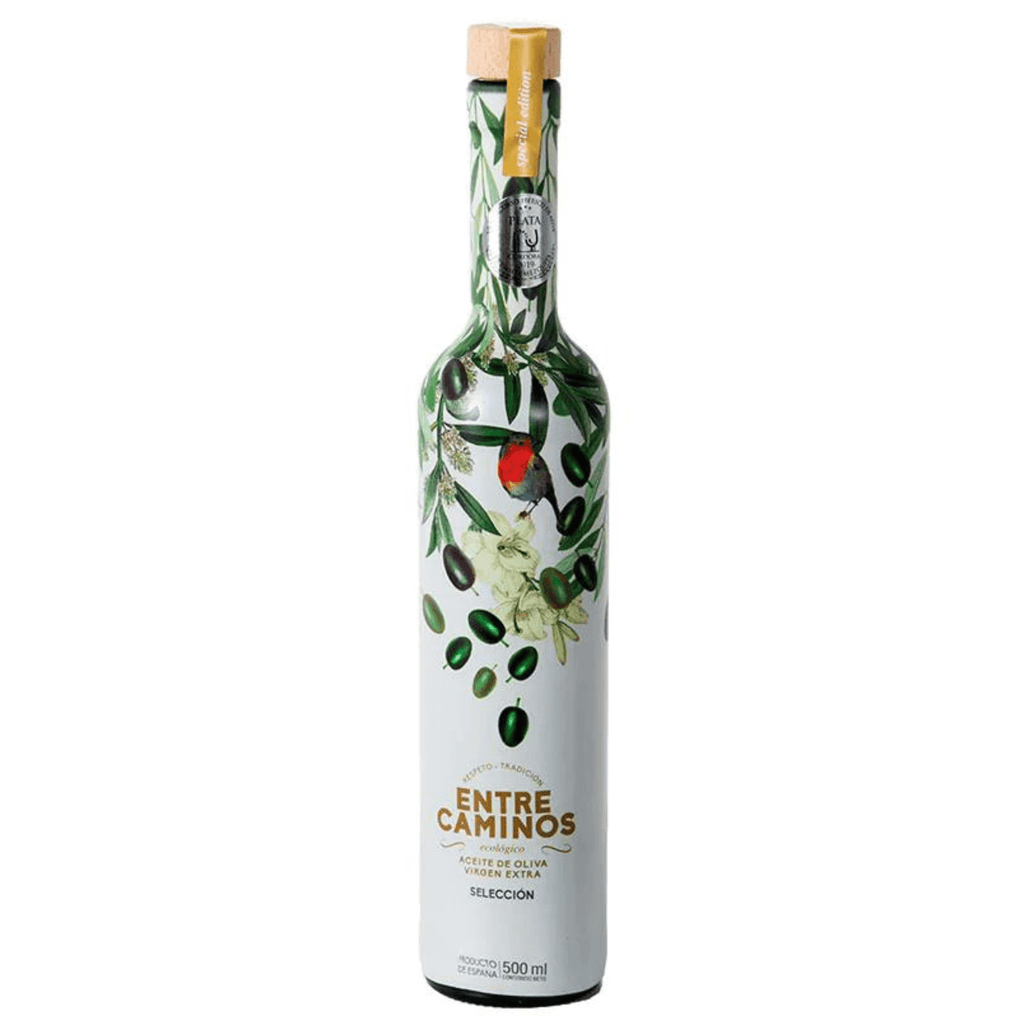 Entre Caminos Seleccion Organic Extra Virgin Olive Oil (500ml) - 100% Hojiblanca - Dos Olivos Markets