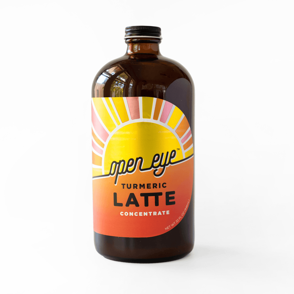 Open Eye Chai: Turmeric Latte Concentrate - Inner Glow, In a Bottle 16 oz. - Dos Olivos Markets