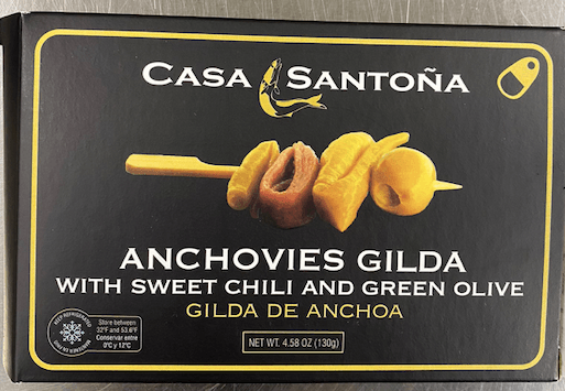 "Gilda" Anchovie Skewer - 130g Can - Dos Olivos Markets