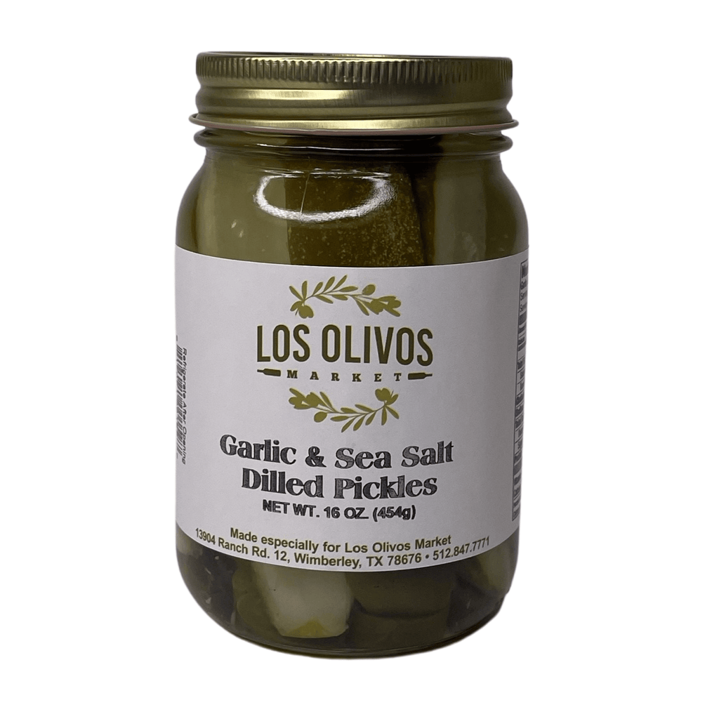 Los Olivos Garlic and Sea Salt Pickles - Dos Olivos Markets