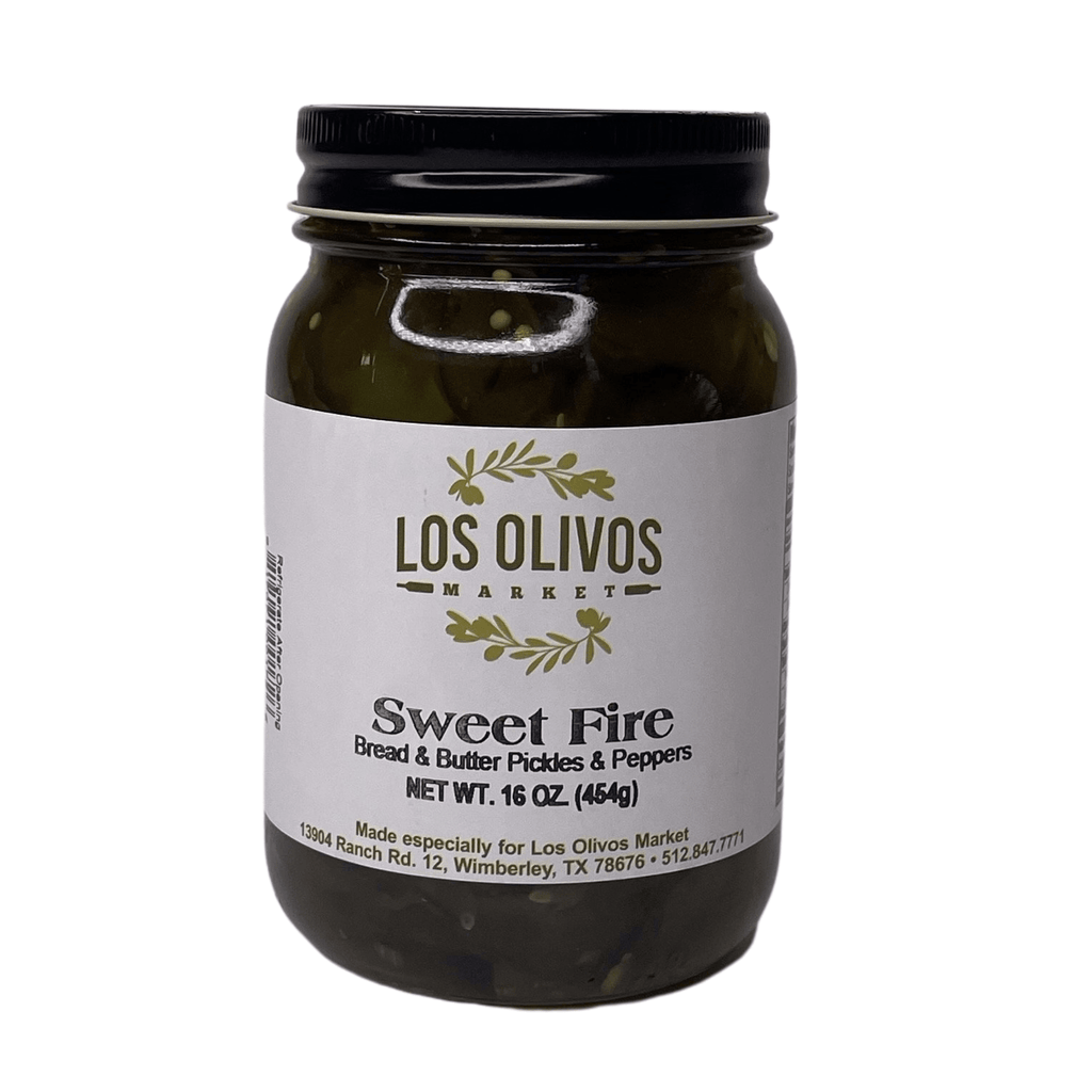 Los Olivos Sweet Fire Pickles - Dos Olivos Markets