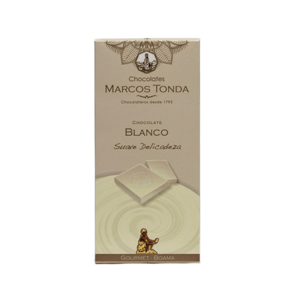 Marcos Tonda - Gourmet White Chocolate Bar - 125 g - Dos Olivos Markets