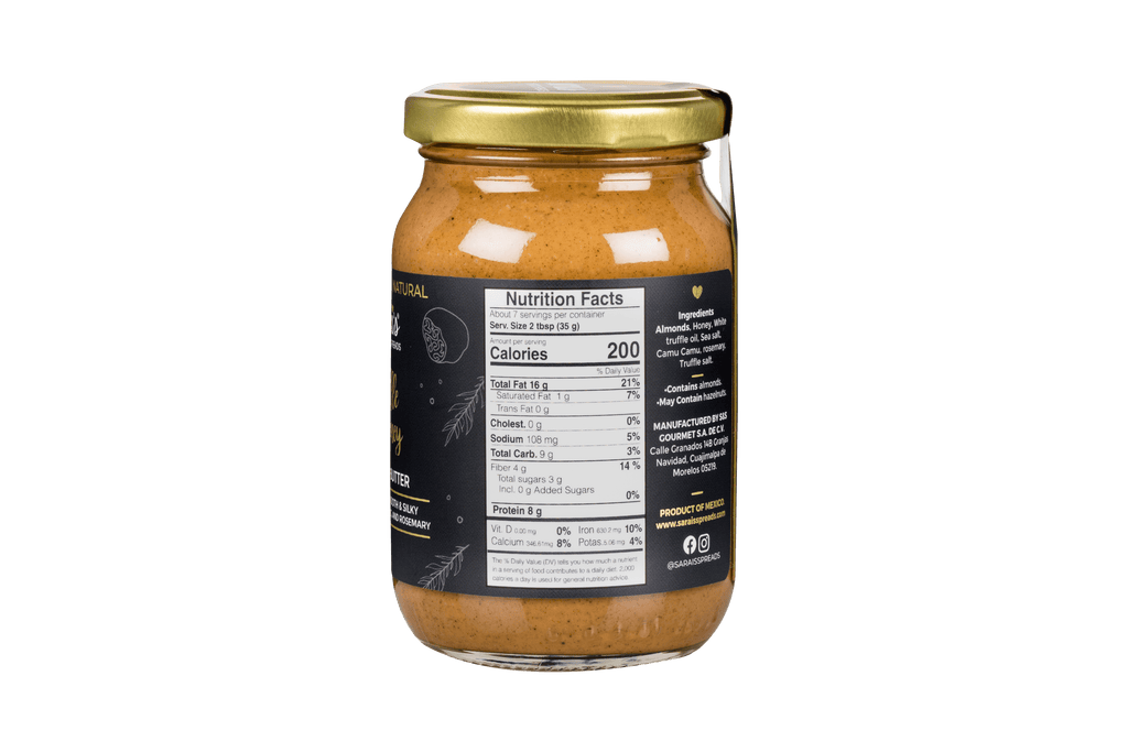 Sarai's Spreads - Truffle Honey Almond Butter - Dos Olivos Markets